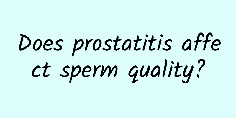 Does prostatitis affect sperm quality?