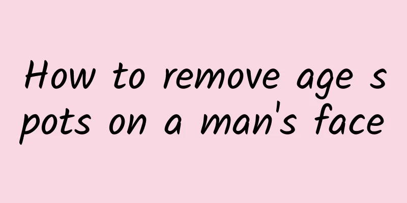 How to remove age spots on a man's face