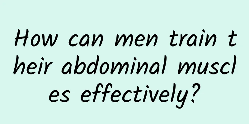 How can men train their abdominal muscles effectively?