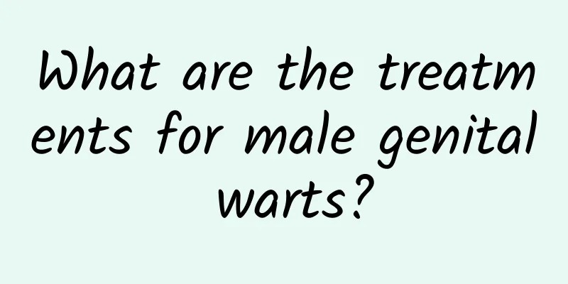 What are the treatments for male genital warts?