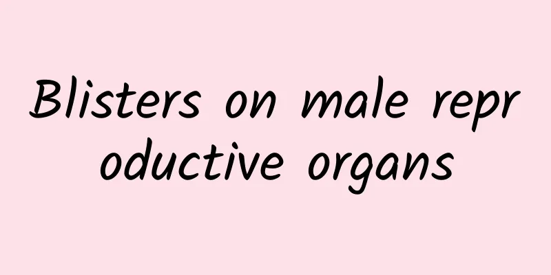 Blisters on male reproductive organs