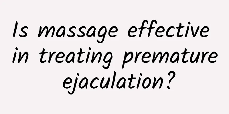 Is massage effective in treating premature ejaculation?