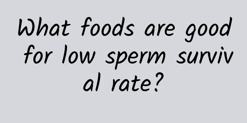 What foods are good for low sperm survival rate?