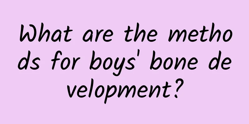 What are the methods for boys' bone development?