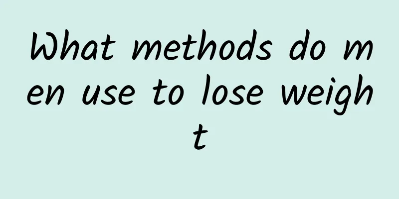 What methods do men use to lose weight