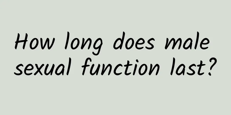 How long does male sexual function last?