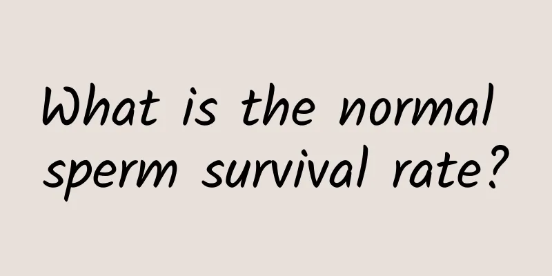 What is the normal sperm survival rate?