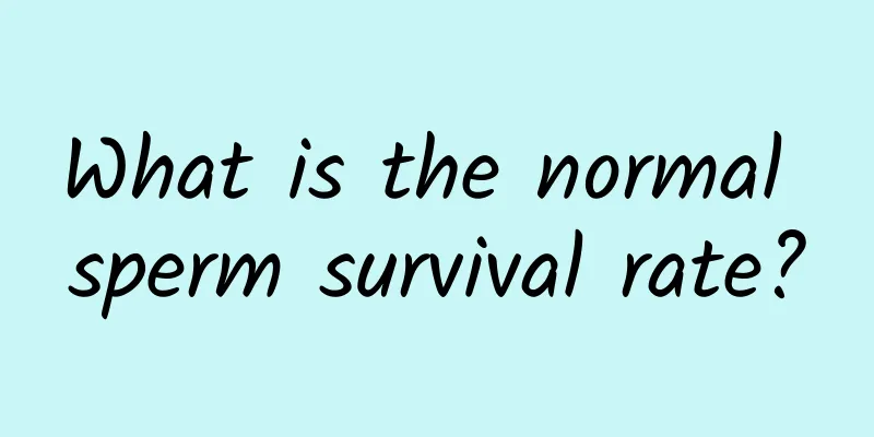 What is the normal sperm survival rate?