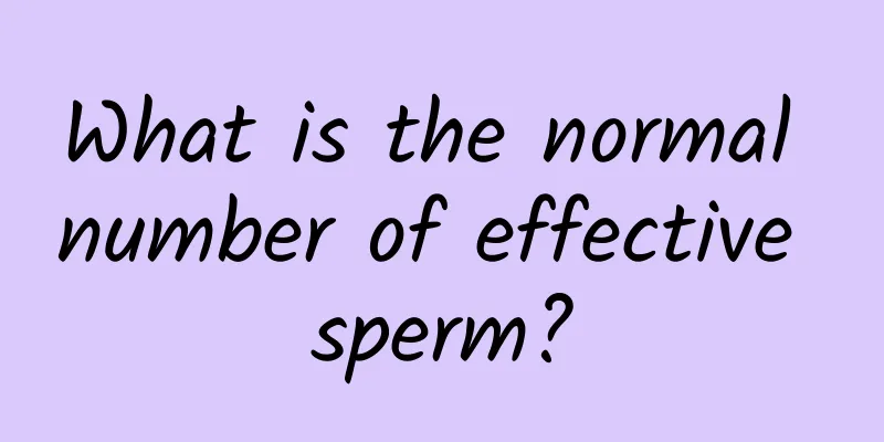 What is the normal number of effective sperm?