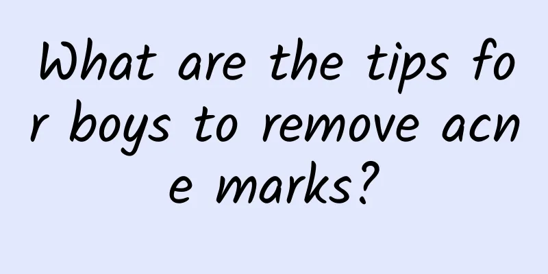 What are the tips for boys to remove acne marks?