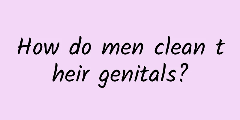 How do men clean their genitals?