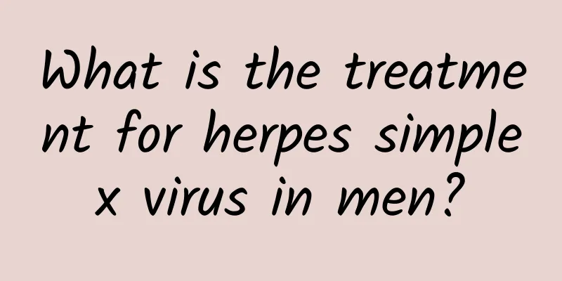 What is the treatment for herpes simplex virus in men?