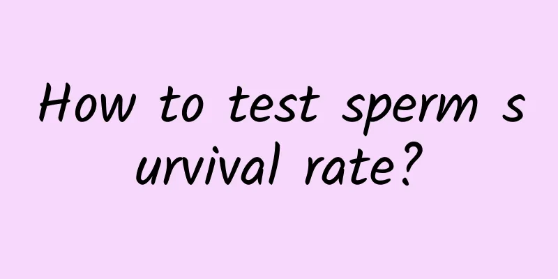 How to test sperm survival rate?