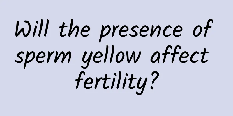 Will the presence of sperm yellow affect fertility?