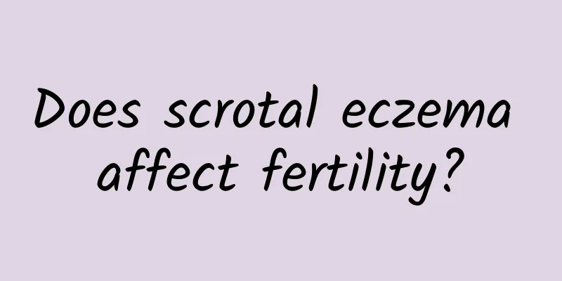 Does scrotal eczema affect fertility?