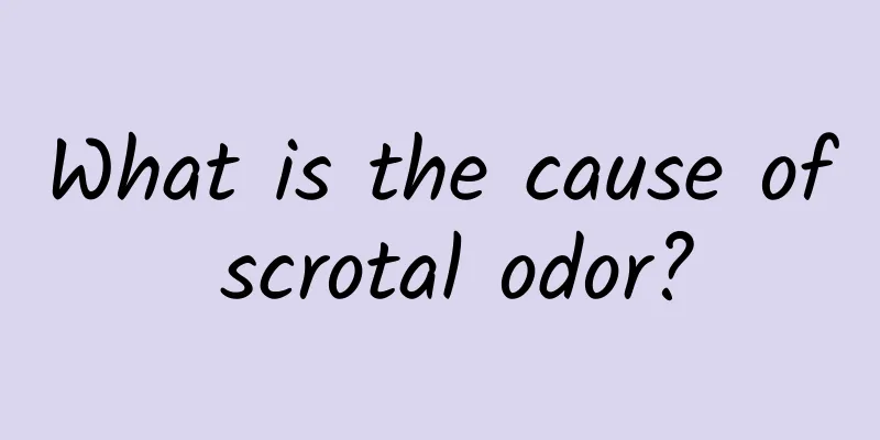 What is the cause of scrotal odor?