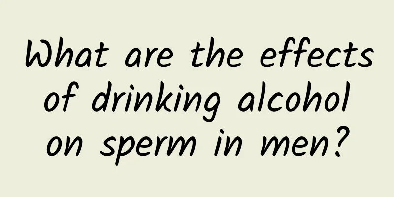 What are the effects of drinking alcohol on sperm in men?