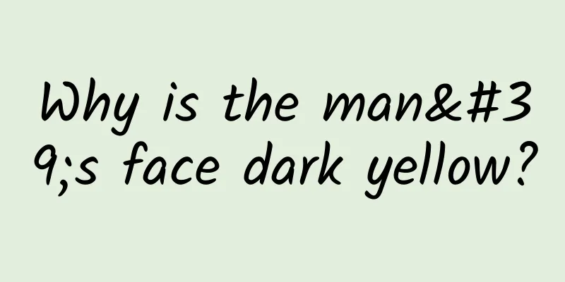Why is the man's face dark yellow?