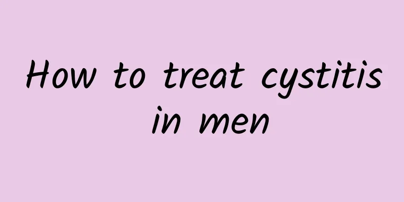 How to treat cystitis in men