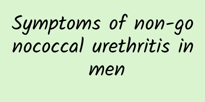 Symptoms of non-gonococcal urethritis in men