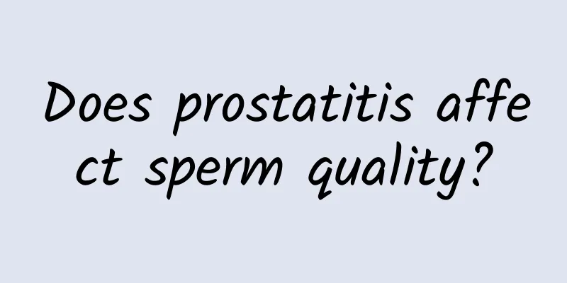 Does prostatitis affect sperm quality?