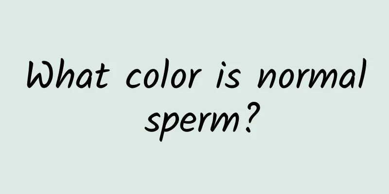 What color is normal sperm?