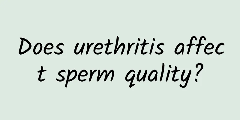 Does urethritis affect sperm quality?
