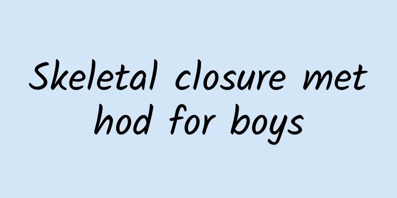 Skeletal closure method for boys