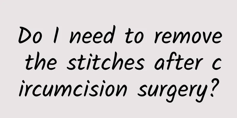 Do I need to remove the stitches after circumcision surgery?