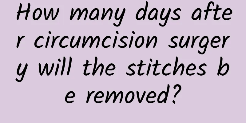 How many days after circumcision surgery will the stitches be removed?