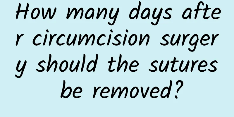 How many days after circumcision surgery should the sutures be removed?