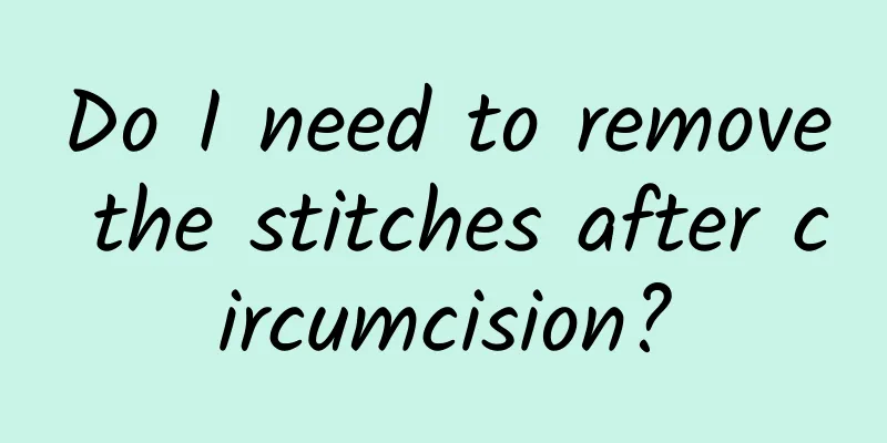 Do I need to remove the stitches after circumcision?