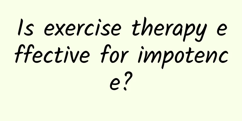 Is exercise therapy effective for impotence?