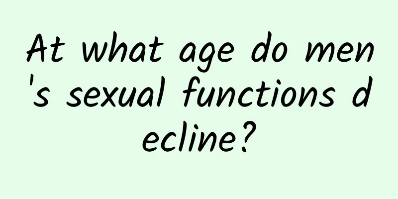 At what age do men's sexual functions decline?