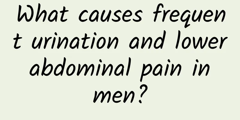 What causes frequent urination and lower abdominal pain in men?