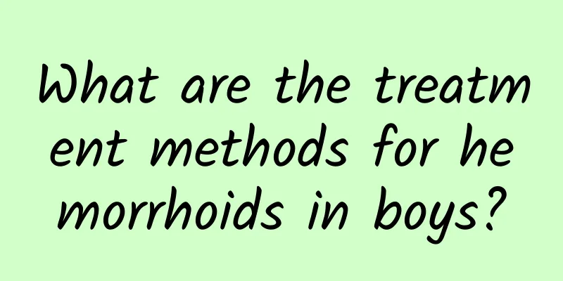 What are the treatment methods for hemorrhoids in boys?
