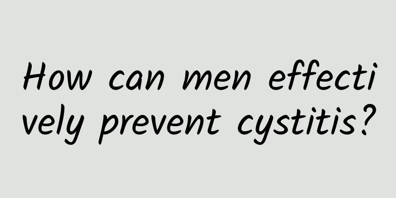 How can men effectively prevent cystitis?