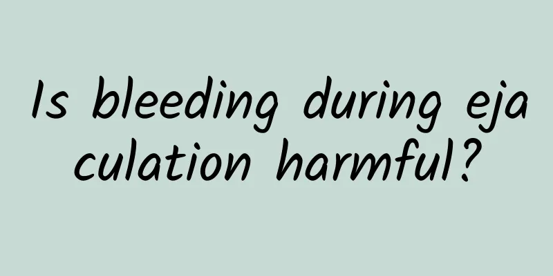 Is bleeding during ejaculation harmful?