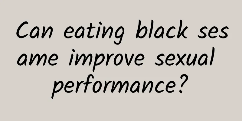 Can eating black sesame improve sexual performance?