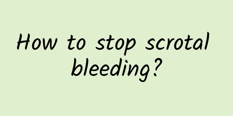 How to stop scrotal bleeding?
