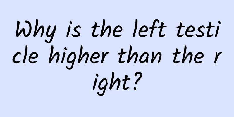 Why is the left testicle higher than the right?