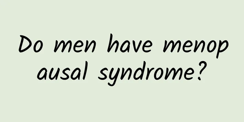 Do men have menopausal syndrome?