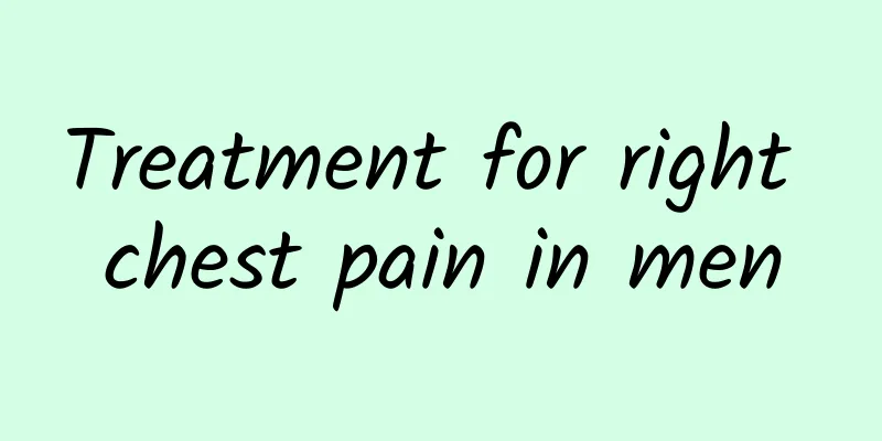 Treatment for right chest pain in men