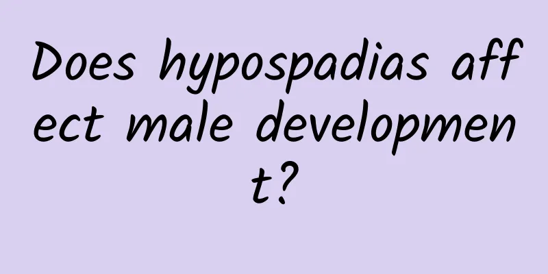 Does hypospadias affect male development?