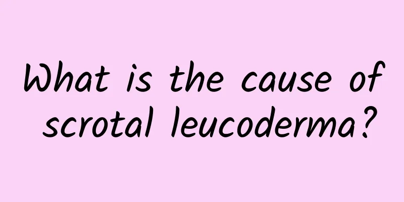 What is the cause of scrotal leucoderma?