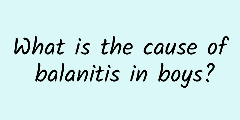 What is the cause of balanitis in boys?