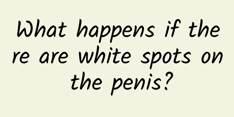 What happens if there are white spots on the penis?