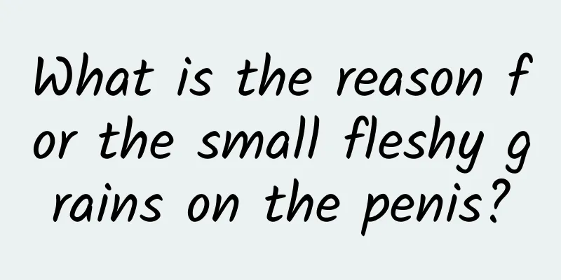 What is the reason for the small fleshy grains on the penis?