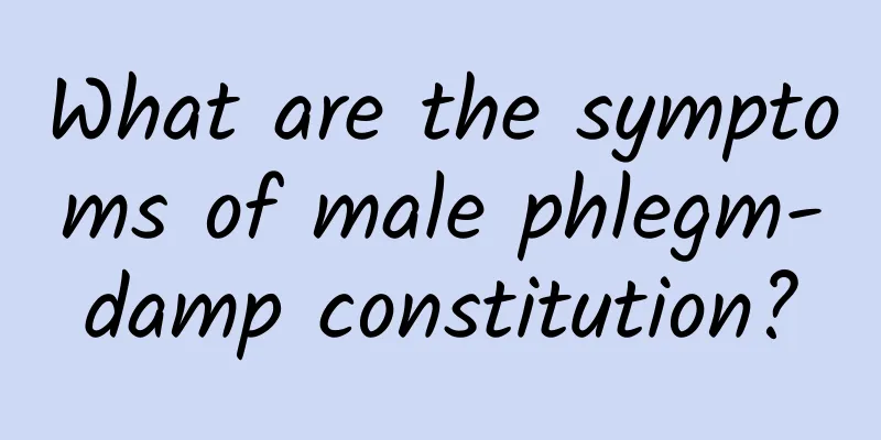 What are the symptoms of male phlegm-damp constitution?