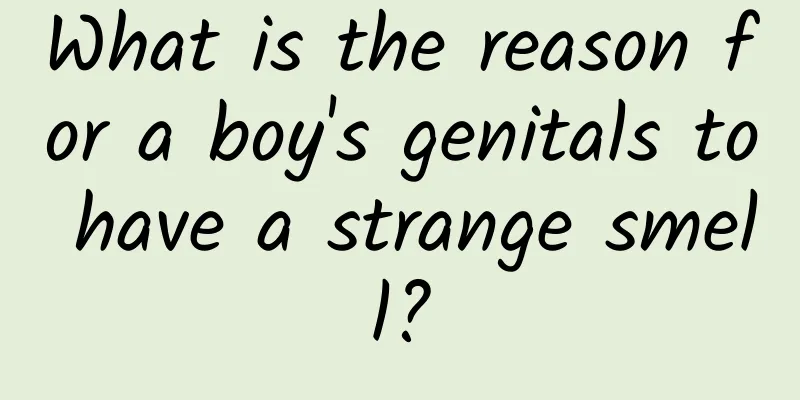 What is the reason for a boy's genitals to have a strange smell?